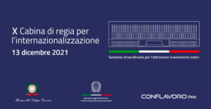 Italia internazionale, Conflavoro PMI alla X Cabina di Regia