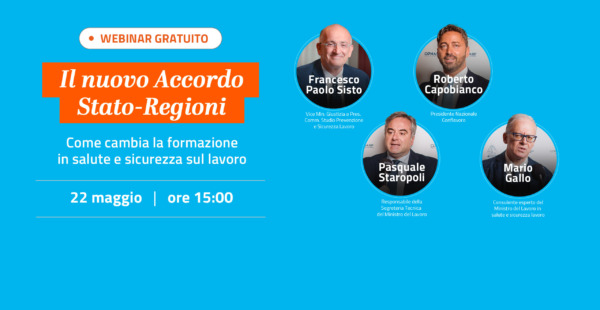 Nuovo Accordo Stato-Regioni, il 22 maggio webinar Conflavoro con il viceministro Sisto