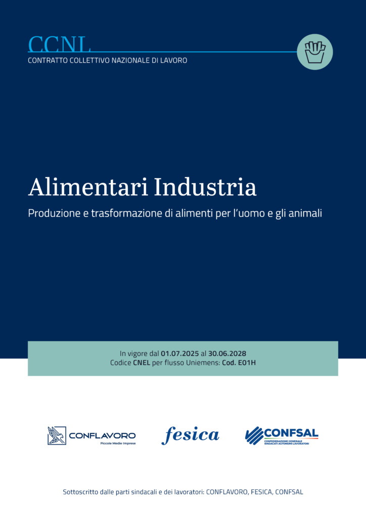 CCNL Alimentari Industria aggiornamento 2025