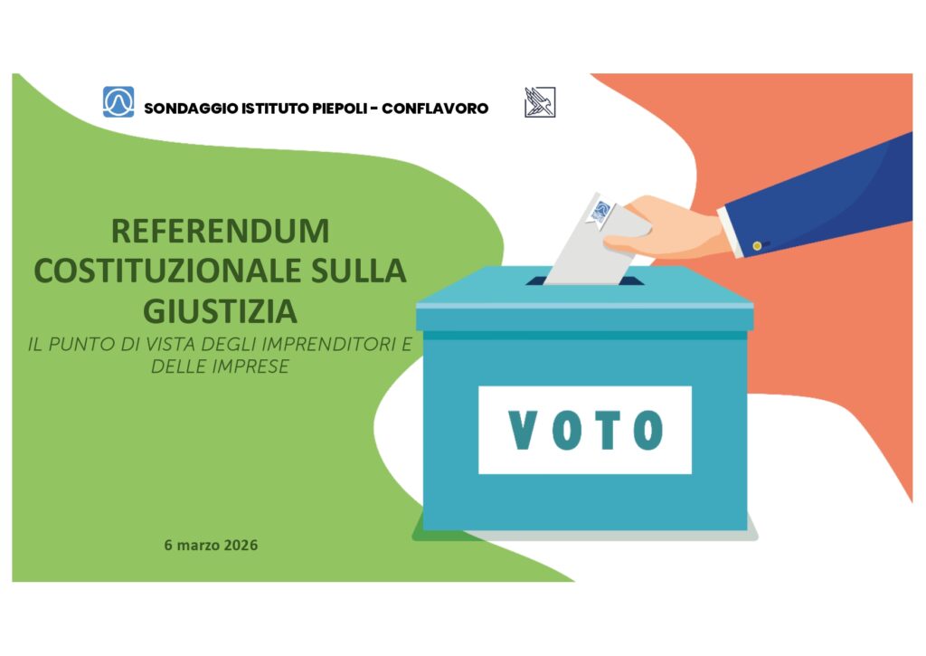 referendum giustizia sondaggio piepoli conflavoro